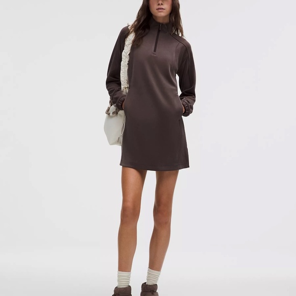 Softstreme™ Half-Zip Mini Dress Sequoia small - Picture 4 of 5